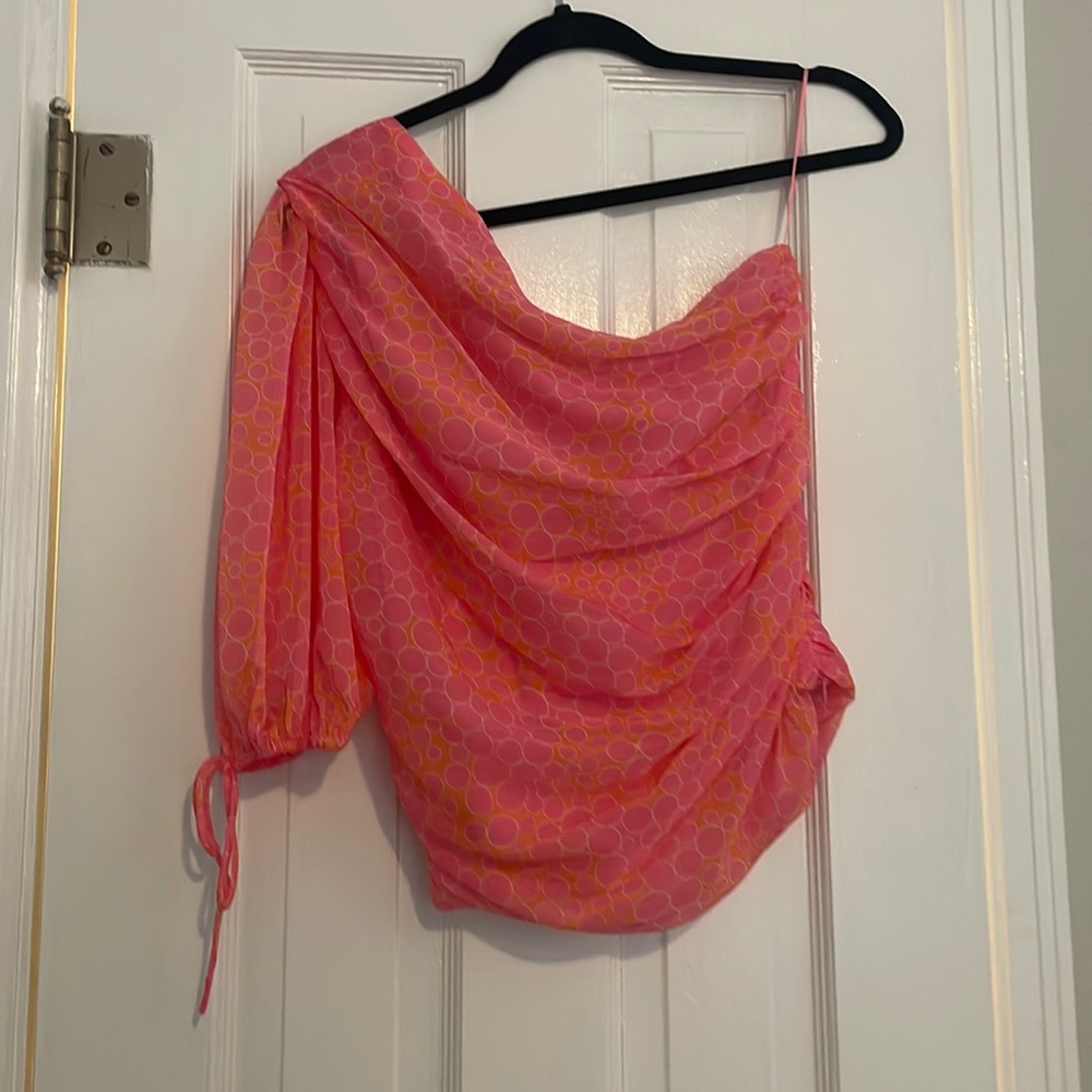 Amanda Uprichard One Shoulder Top